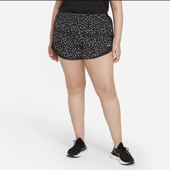Nike Pants - Nike Tempo Shorts Plus Size Dri-Fit Black/White Stars Running Workout Women 1X